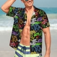 thumbnail image 5 of Picia Game Joysticks Gentle Cotton Regular Fit Short Sleeve Casual Hawaiian Shirt for Men-X-Large, 5 of 9