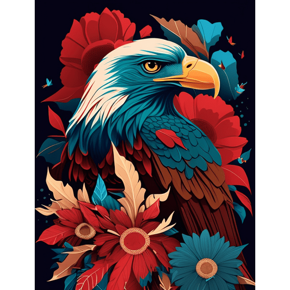 5D Diamond Art Painting Kits for Adult Full Round Drill, DIY Paint with Diamonds Art Crystal Embroidery Cross Stitch Art Craft Wall Office Decor 12x16 inch / 30x40 cm A6287