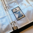 thumbnail image 3 of 20 Pcs Pages d'Album Transparentes Collection Double Face 9 Poches Commémoratives Pochettes de Cartes de Jeu Porte-Cartes à 3 Anneaux Classeur, 3 of 9