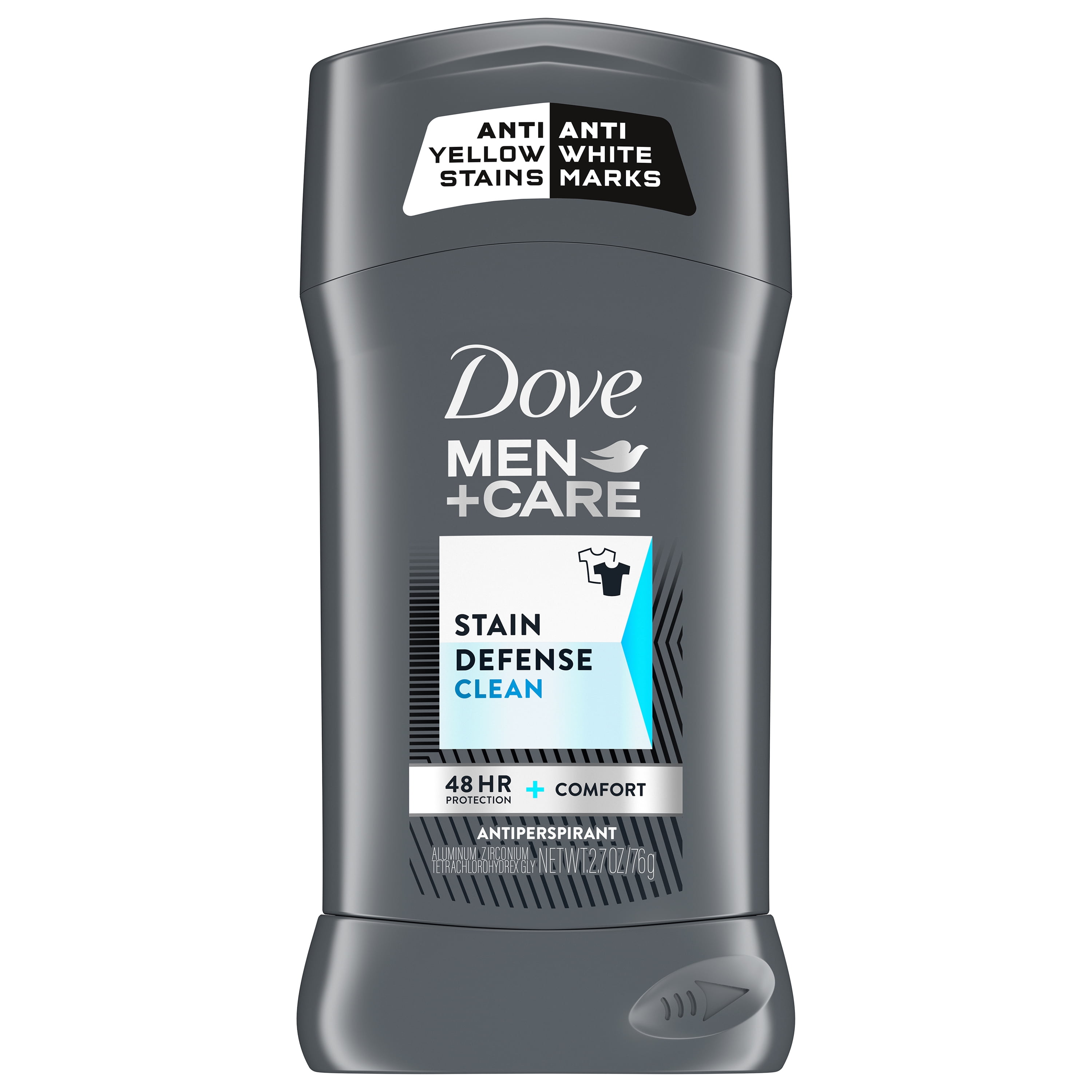 Dove Men+Care Stain Defense Antiperspirant Deodorant Stick Clean 2.7 oz ...
