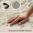 thumbnail image 6 of ODIKA 8'x10' Washable Area Rug Green Ivory Sage Floral Medallion Intricate Botanical Motif with Elegant Border for Dining Room, Large Office, Lounge, Non-Slip Chair-Friendly Mat, 6 of 7