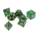 thumbnail image 1 of Dados digitales acrílicos multicara de 7 piezas D4 D6 D8 D10 D12 D20 para juegos de rol y fiestas. Verde negro, 1 of 9