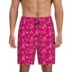 thumbnail image 1 of Balery Breast Cancer Awareness6 Pantalones cortos de pijama de punto de algodón para hombre con cinturilla y bolsillos-Large, 1 of 6