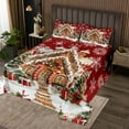 YST Winter Snowflake Queen Quilt Bedding Set,Christmas Tree Bedspread