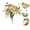 Green, variant on Artificial Beige Pumpkin Floral Pick with Navy Blue Maple Leaves & White Berries, Fall Halloween Fake Pumpkin Stem Bouquet, Farmhouse Table Centerpiece Decor for Autumn Thanksgiving Party