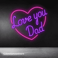 thumbnail image 3 of Glowneon Love You Dad Neon Sign, Father's Day Led Light Gift Decor, 3 of 4
