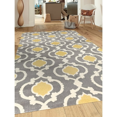 Porch Den Marigny Touro Trellis Grey Yellow Area Rug 9 X 12 Porch Den Marigny Touro Trellis Grey Yellow Area Rug 9