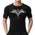 thumbnail image 3 of Hmhnsya Mens Compression Shirt Rash guard Fitness For Men Gym Sports T-Shirt Running Sweatshirt Outdoor Mountaineering Training, 3 of 7