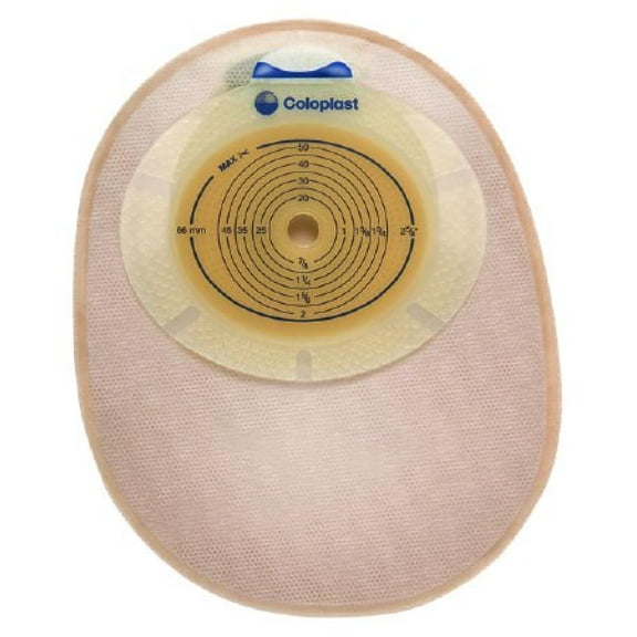 SenSura Ostomy Pouch, One-Piece System, 8 Inch Length, 1-3/8 Inch Stoma, Closed End, Flat, Pre-Cut, Opaque, 30 Count