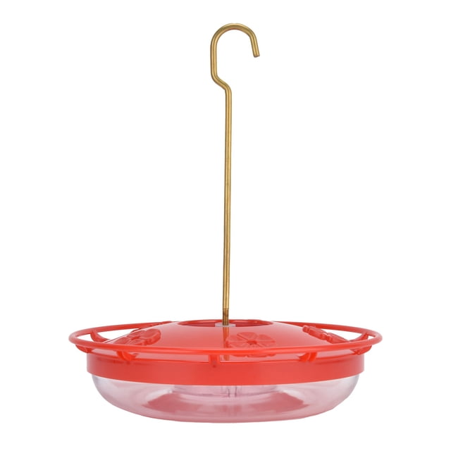 Comedero de agua para pájaros, comedero para pájaros en forma de patio, comedero transparente para colibríes, comedero para pájaros en forma de patio, diseño fácil de usar