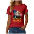 thumbnail image 6 of enyan US 250th Anniversary 250 Years Freedoms 1776-2026 tee Graphic Vintage Women'S Tshirt,Red,XXL, 6 of 7