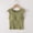 Green, variant on Women's Padded Tank Top with Built-in Bra and Wide Straps Featuring Round Neck Cropped Design Black L