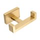 thumbnail image 1 of Gancho doble para toallas, gancho moderno para colgar toallas, acero inoxidable resistente. Oro, 1 of 8