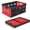 55L Black & Red (1PK), variant on Collapsible Storage Bins 55L, Heavy Duty Foldable Plastic Crates with Stackable Design for Home, Garage, and Camping Organization