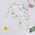 thumbnail image 2 of AWZXDE Christmas Pajamas Outfits Set Boys Pajamas Long Sleeve Top And Pants Doodle For Kids Holiday Family Matching Outfits White,7-8 Years, 2 of 3