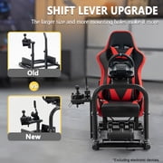 Marada Racing Cockpit Frame with Red Seat Upgrade Stable Racing Wheel Stand Fits Logitech Thrustmaster T80 T150 PC