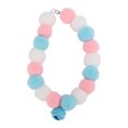 thumbnail image 1 of Dog Bell Collar, Pet Collar Soft Colorful  For Party Blue 34cm, 1 of 8