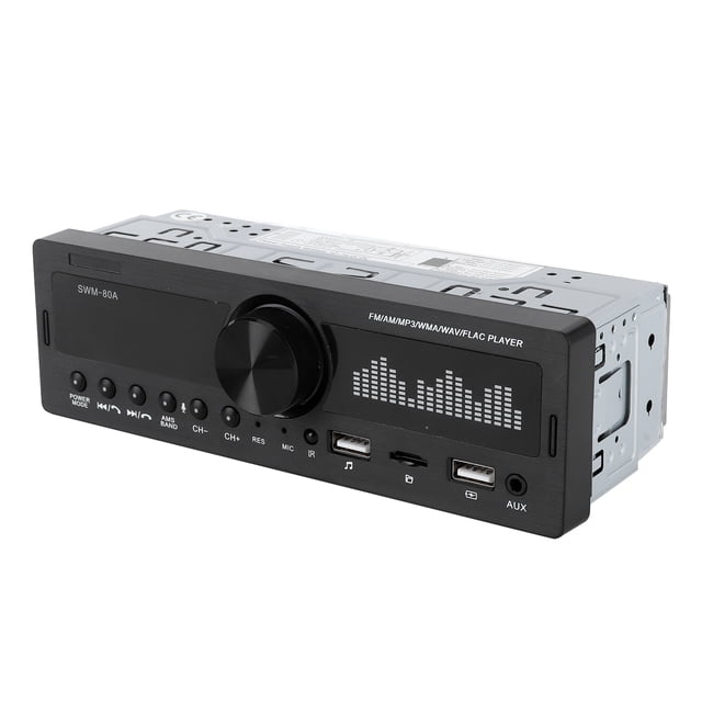 Transmisor FM para automóvil, reproductor MP3 Bluetooth 1 DIN para automóvil con control remoto Reproductor MP3 para automóvil construido para durar