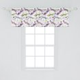 thumbnail image 2 of Ambesonne Abstract Window Valance, Dragonflies Flowers, 54" X 18", Pale Blue Purple, 2 of 3