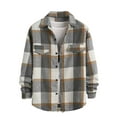 thumbnail image 4 of UYYX Men'S Flannel Shirts Winter Shirts For Men Mens Flannel Shirts Long Sleeve Flannel Shirt For Men Casual Button Down Brushed Shirt L, 4 of 4