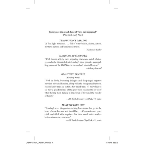 Pre-Owned Temptation's Darling (Mass Market Paperback) 9781982110819