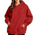 thumbnail image 7 of Otntypg Womens Oversized Hoodies Lightweight Casual Fall Hooded Pullover Sweatshirts Trendy Fall Long Sleeve Pullover Hoodie Tops with Pocket, 7 of 7