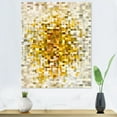 thumbnail image 3 of Designart Glam Yellow Explosion Blocks Canvas Wall Art, 3 of 4