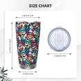 thumbnail image 4 of Lsque Mario Pattern 20oz Car Cup with Lid and Straw, Insulated Coffee Cup with Straw Topper, Spill Proof Travel Coffee Mug, Stainless Steel Tumble, 4 of 8