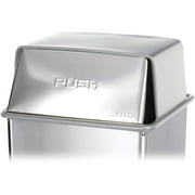 Stainless Steel Trash Can, Push Top Lid for 36 Gallon Base