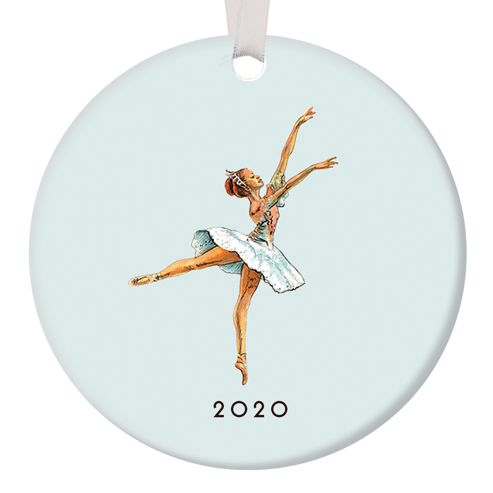 Vintage Nutcracker Ballerina Ornament 2020, Pastel Sugarplum Fairy