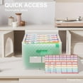 thumbnail image 4 of Organizador de archivos en forma de acordeón ThinkTex, 26 bolsillos, verde, 4 of 6