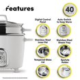 thumbnail image 4 of Aroma Housewares NutriWare 14-Cup (Cooked) Digital Rice Cooker and Food Steamer, White, 4 of 6