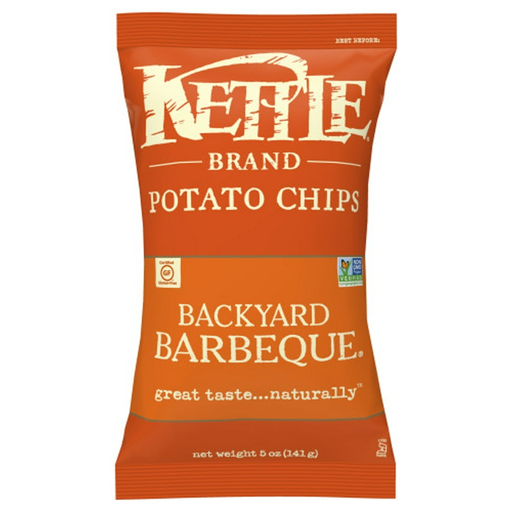 Kettle Brand Potato Chips, Backyard Barbeque Kettle Chips, 5 Oz