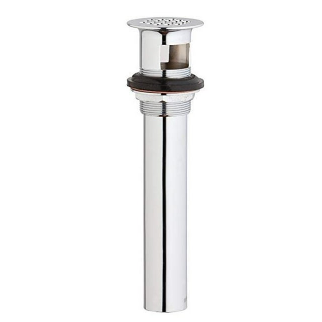 Grohe 28951000 Bathroom Sink Grid Drain Assembly with Overflow, Starlight Chrome