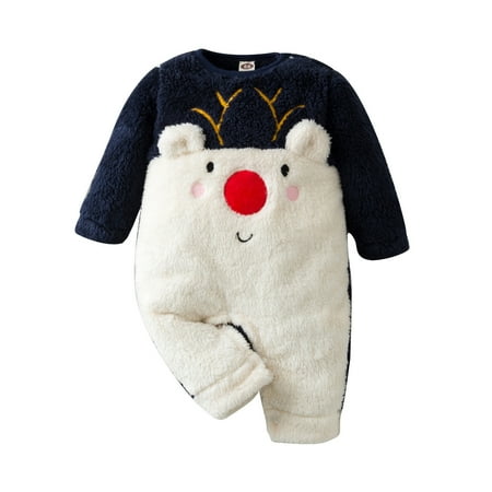 

Toddlers Boys Clothes Baby Girls Winter Cute Warm Jumpsuit Romper Warm Outwear