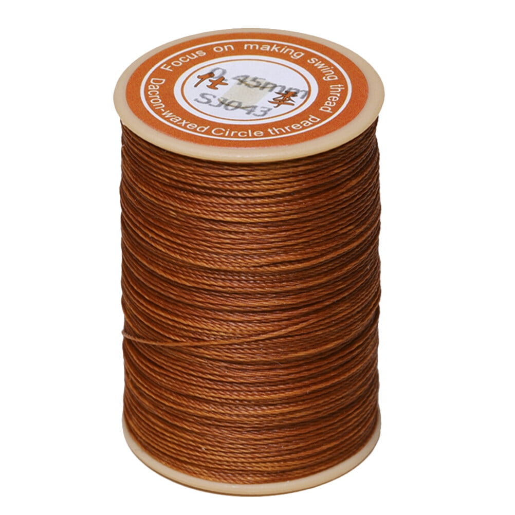 1PC 0.45mm Round Waxed Thread Leather Sewing Thread Hand Stitching