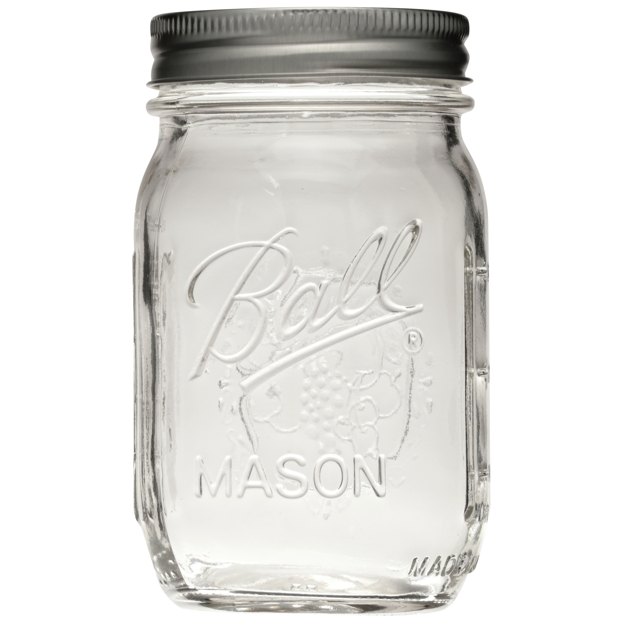 Ball Glass Mason Jars with Lids & Bands, Regular Mouth, 16 oz, 12 Pack - image 3 of 4