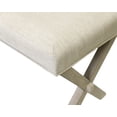 thumbnail image 3 of Modern Farmhouse Wood Bench Dining Bench Kitchen Table Seating Brown, 3 of 7