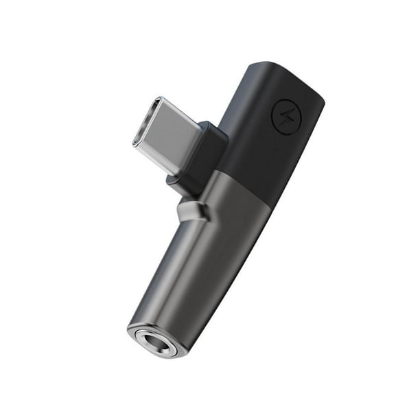 LUVCLS Adaptador divisor dual tipo C a conector doble tipo C AUX Audio Auriculares Rápido