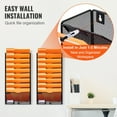 thumbnail image 5 of VEVOR File Wall Rack, Two-Piece 10 Pockets Mesh Wall File Holder, Wall Mounted Magazine Mail Paper Document Storage Folder, Metal Wall File Organizer with Nametag Label, for Office Home School, 5 of 10