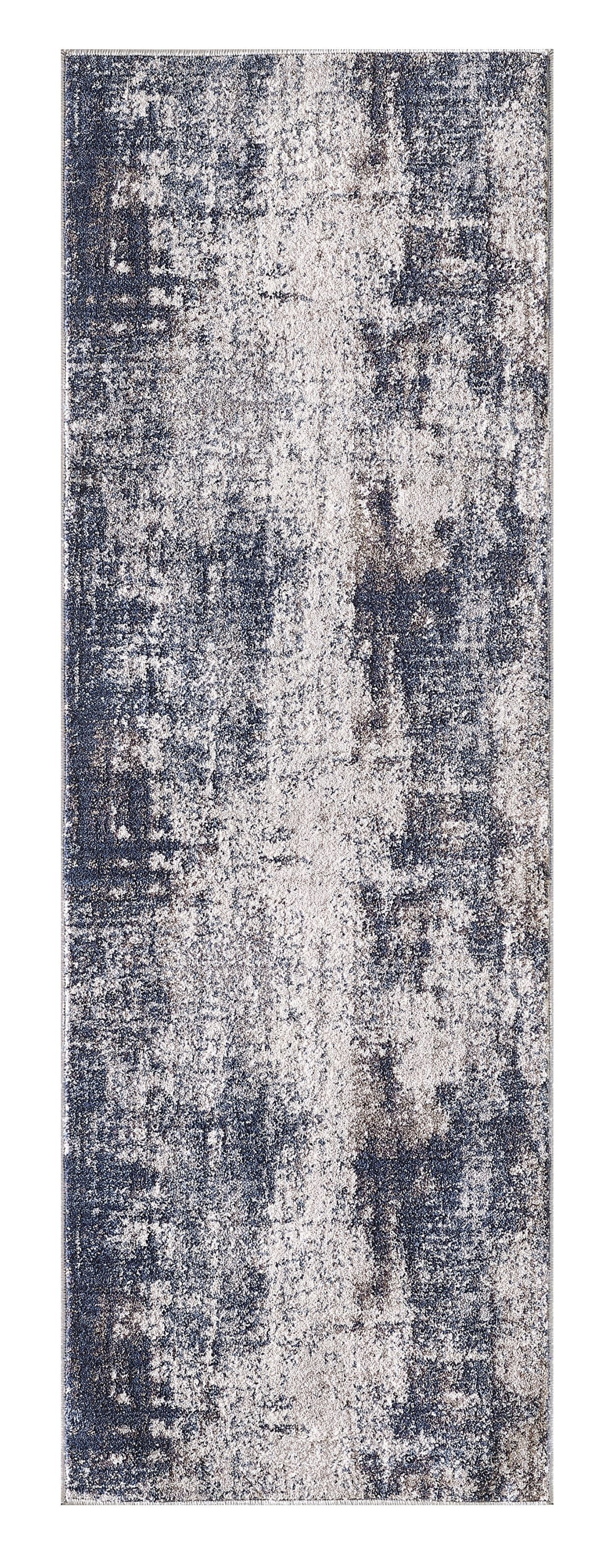 Better Homes & Gardens Navy Abstract Accent Rug, 20" x 60"