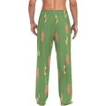thumbnail image 3 of Bumble Bee with Flowers Men's Pajama Pants Lightweight Sleepwear Bottom Lounge Pants, 3 of 6