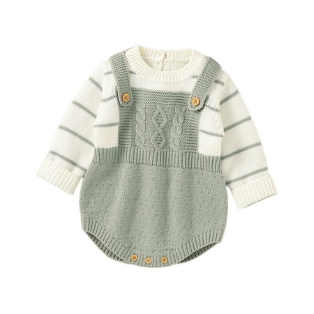 Onesie Sale Baby Onesie 0-3 Months born Knit Romper Set Baby Jumpsuit Boy White