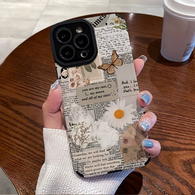 Newspaper Graphic Phone Case For IPhone 15/15Plus/15Pro/15ProMax, IPhone 14/14Plus/14Pro/14ProMax, IPhone 13/13Pro/13ProMax, IPhone 12/12Pro/12ProMax, IPhone 11/11/11Pro Max/iphone 7/8/iphone X/xs