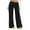 Black, variant on Womens Workout Comfy Leggings No Front Seam Straight Leggings Low Waist Gym Yoga Pants S