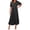 Black, variant on New Years Eve Dress Summer Dresses 2024 Casual Short Sleeve Button Loose Fit Pleated Boho Flowy Swing Long Beach Sun Dress Spring Dresses for Women 2024 Plus Size