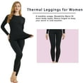 thumbnail image 4 of Thermal Underwear for Women, Long John for Women with Fleece Lined Base Layer Base Layer Cold Weather Set for Skiing, 4 of 8