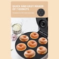 thumbnail image 4 of Mini Donut Maker, Non Stick Small Donut Maker Machine Makes 7 Small Doughnuts, Electric Donut Hole Maker for Home for Kid Friendly Breakfast, Snacks, Desserts, 4 of 9