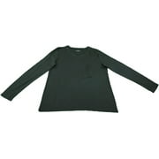 Eddie Bauer Womens Size Small Long Sleeve V-Neck T-Shirt, Black