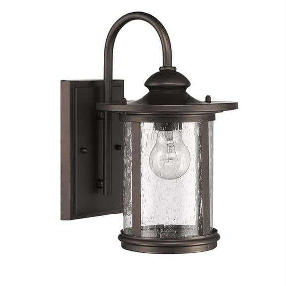 CHLOE Lighting COLE Transitional 1 Light Rubbed Bronze Outdoor Wall Sconce 13" Height